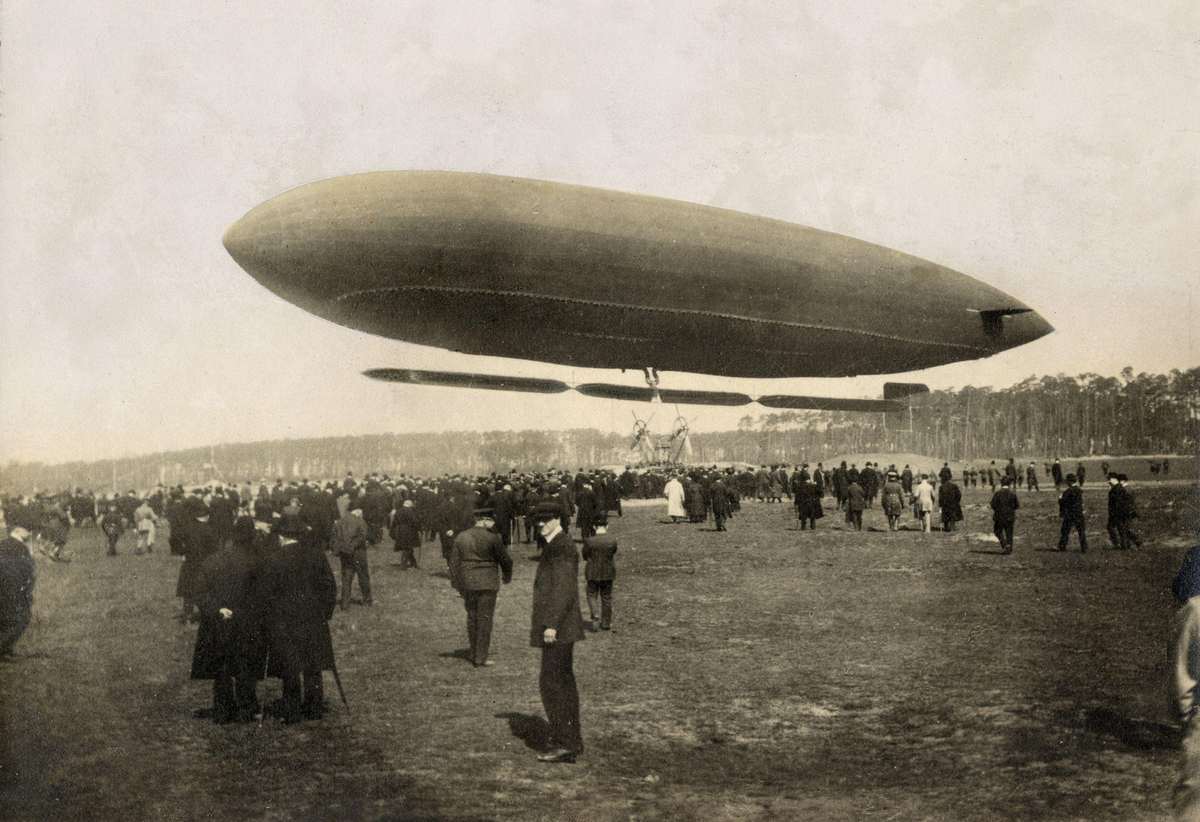 Luchtschip Parseval VI van Berlijn naar Amsterdam 1911