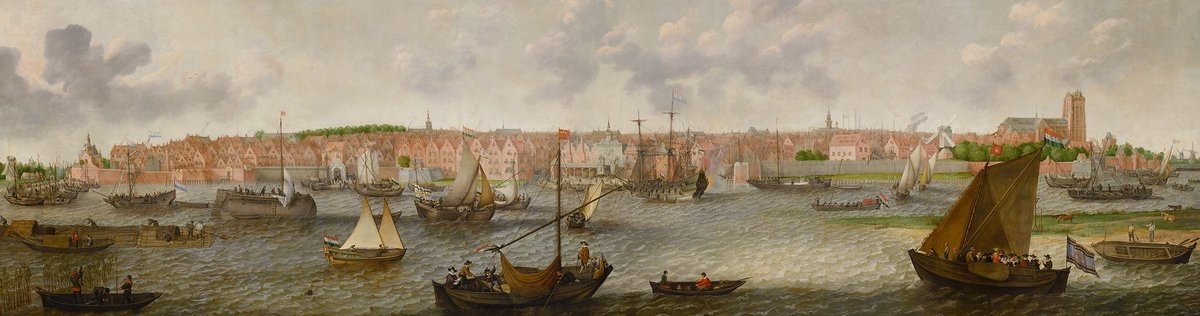 Adam Willaerts Gezicht op Dordrecht vanuit de monding van de Noord 1633 Dordrechts Museum