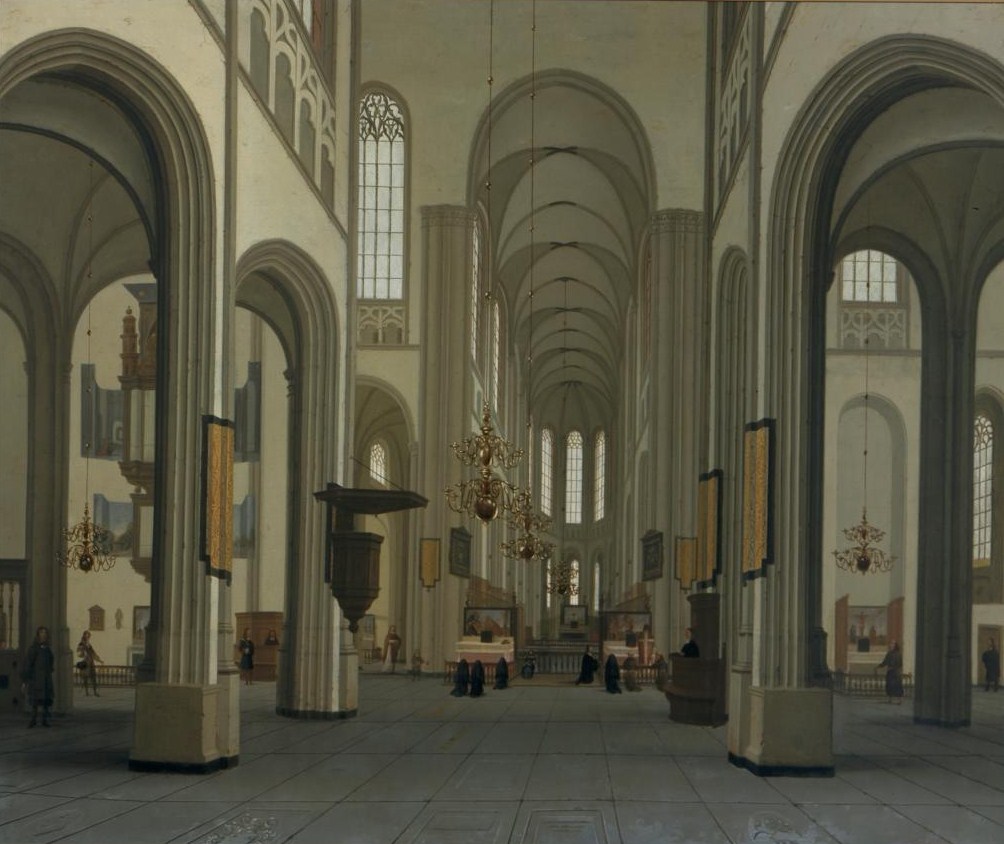 Hendrick van Vliet interieur van de Dom 1674