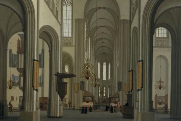 Hendrick Van Vliet   Interieur Van De Dom 1674