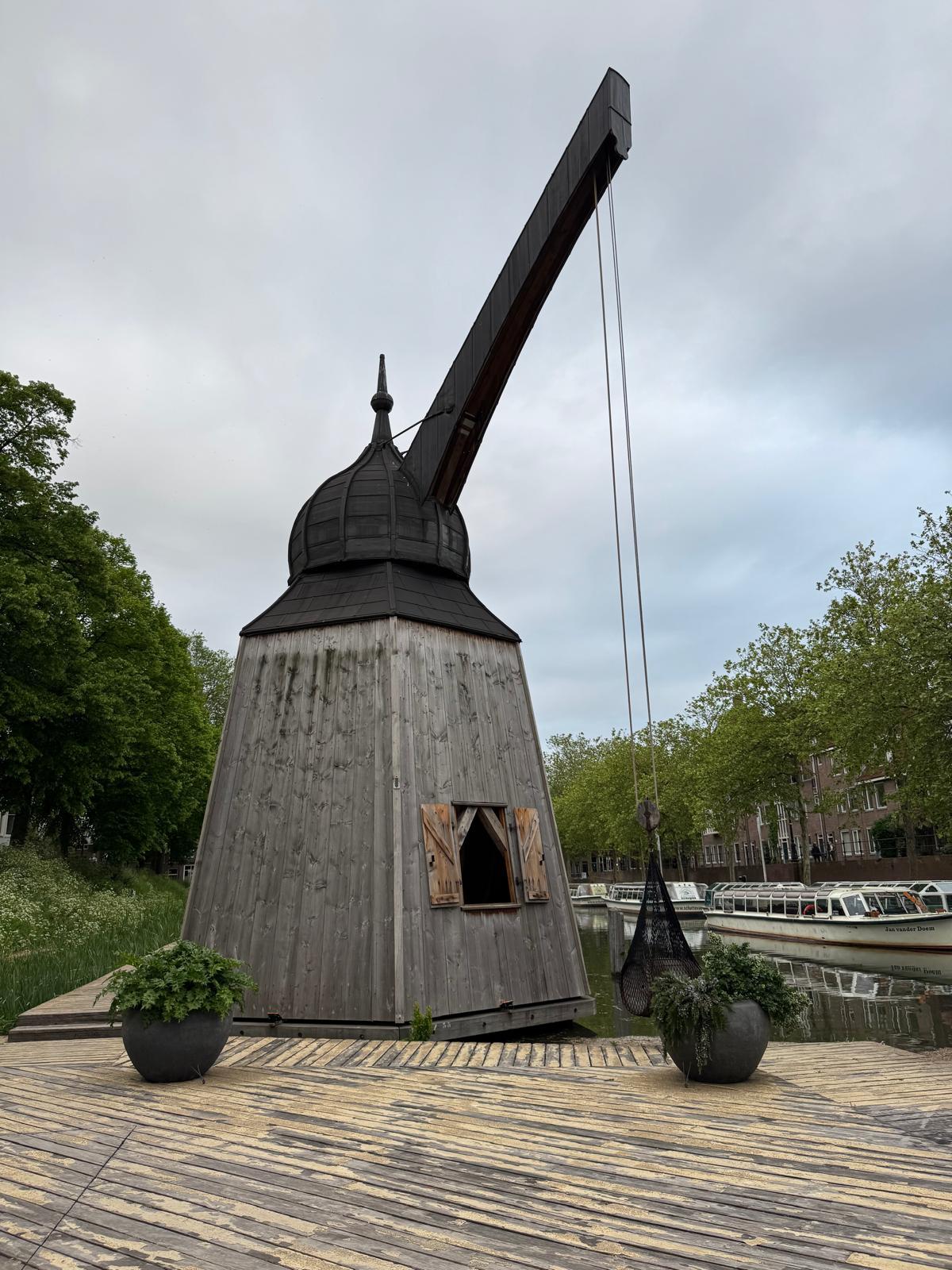 Community Middeleeuwen bezoekt stadskraan 