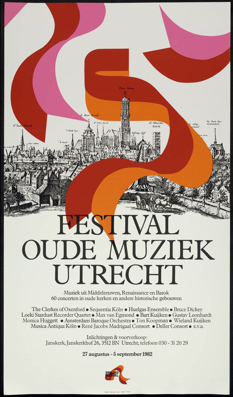 Festival Oude Muziek 1982 ontwerk Rob van den Elzen