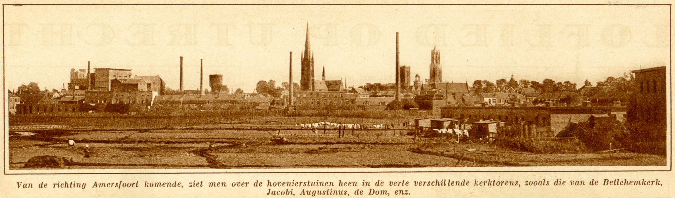 875 Gezicht op Utrecht vanaf de oostzijde 1927