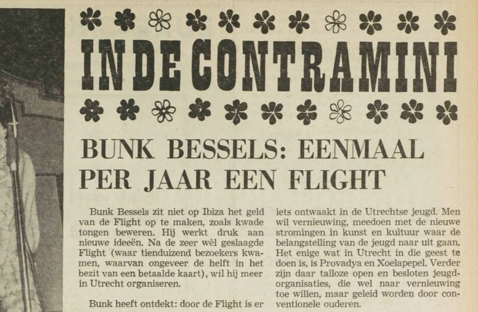 UN in gesprek met Bunk Bessels na eerste Flight
