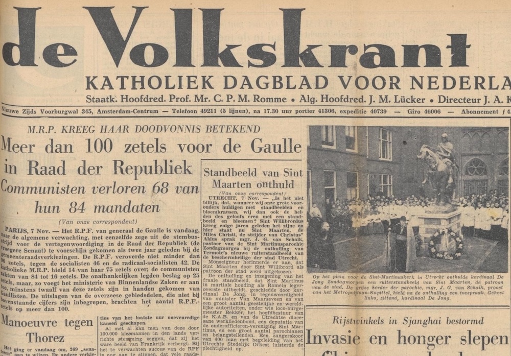 Volkskrant 8 november 1948