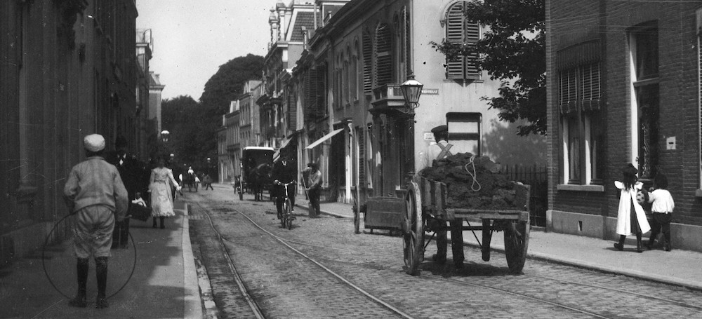 Uitsnede Gezicht in de Nachtegaalstraat te Utrecht ca 1905