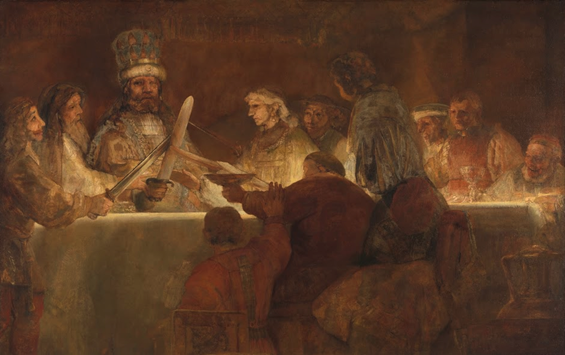 Rembrandt, De samenzwering van de Bataven onder Claudius Civilis (1661/62).