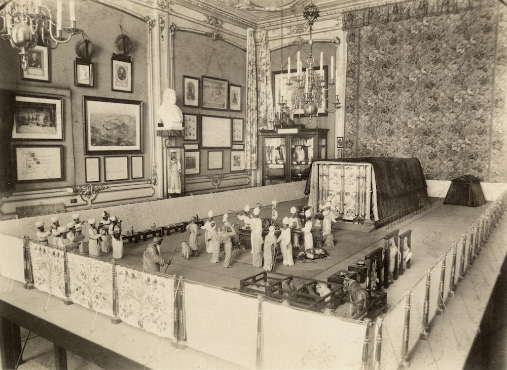 Tabernakel in het Bijbelsch Museum van dominee Leendert Schouten Nieuwgracht 36 1891