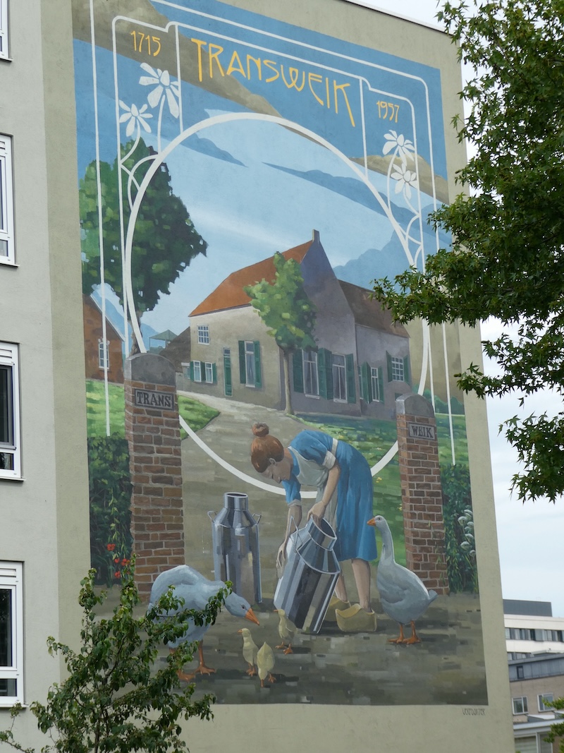 Kleurrijk boerentafereel ter herinnering aan agrarisch verleden